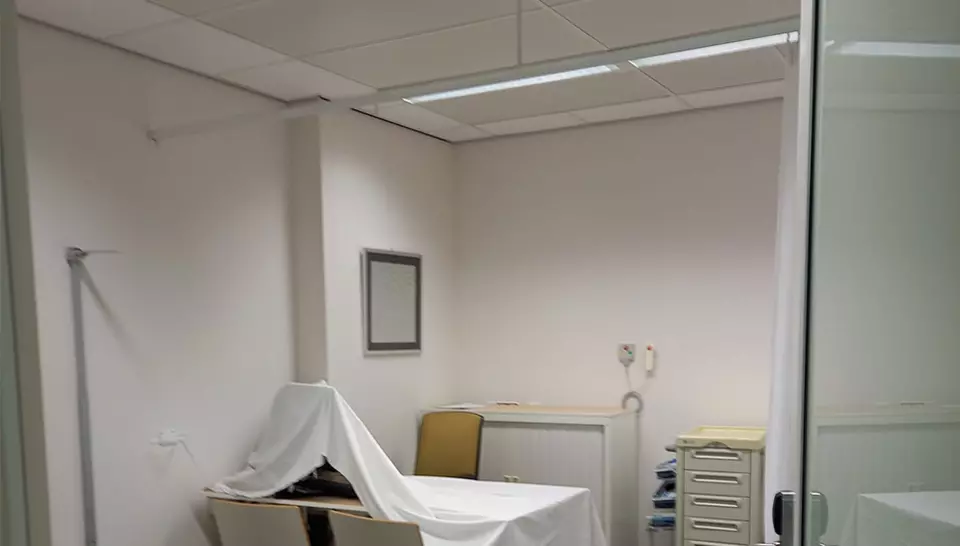 te vervangen verlichting in ziekenhuis voor renovatie