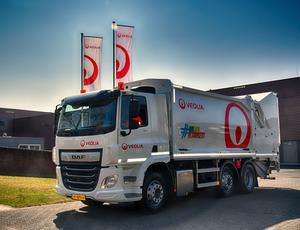 truck Veolia Papier inzameling