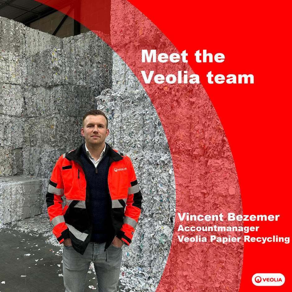 Vincent accountmanager Veolia Papier Recycling NL