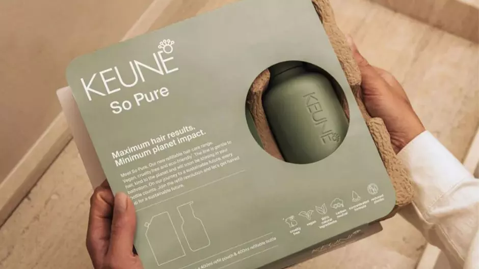 Keune maakte met flestic duurzame verpakkingen