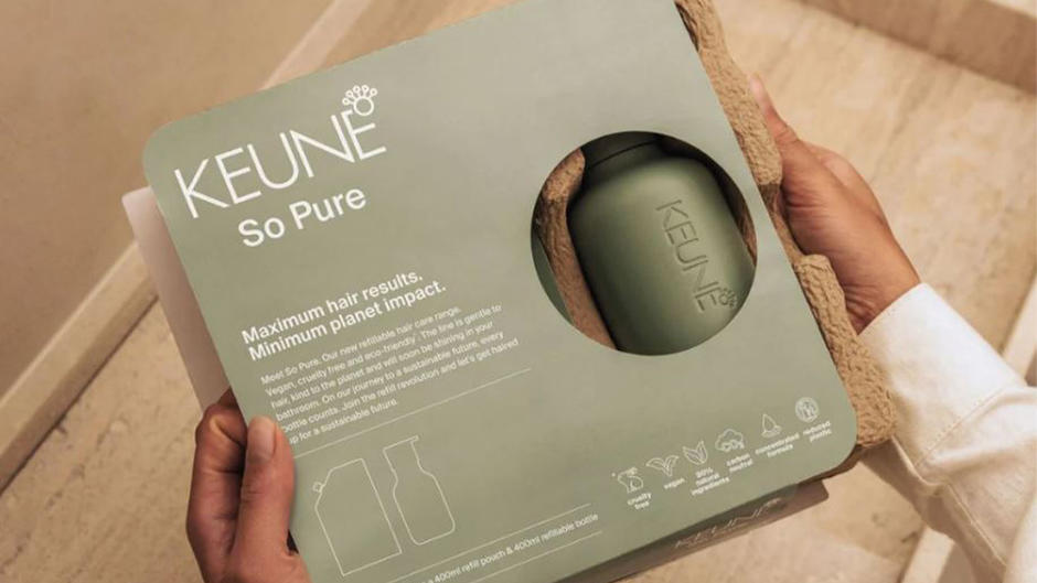 Keune maakte met flestic duurzame verpakkingen