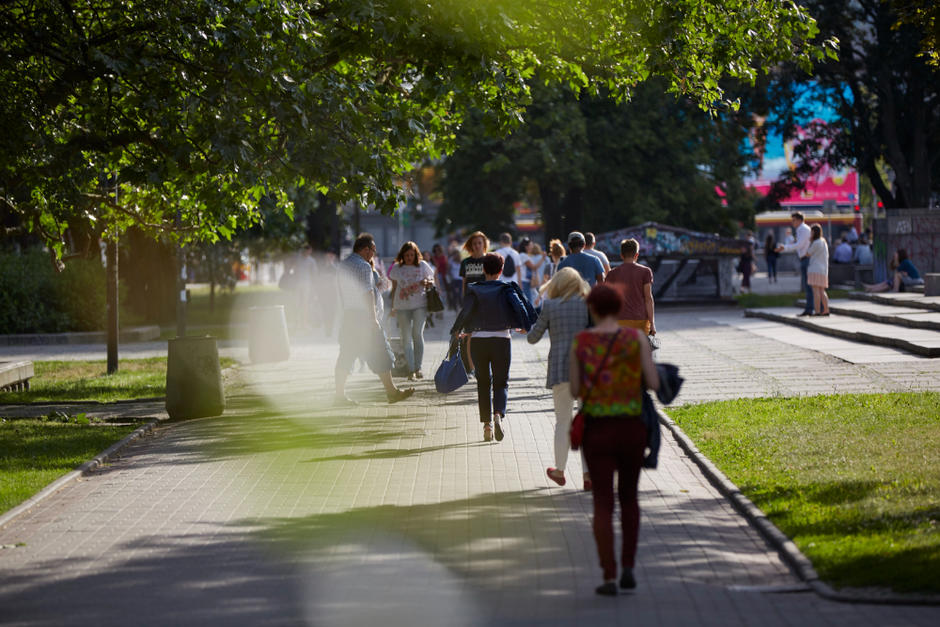 Mensen in het park