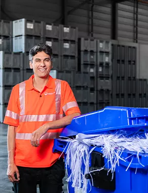 container vol melding Veolia Papier Recycling