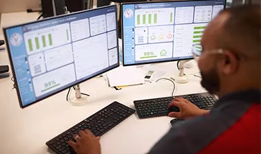 Slimme energiemonitoring door beheer op afstand van onze professionals